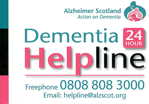 Dementia 24 hr Helpline Information